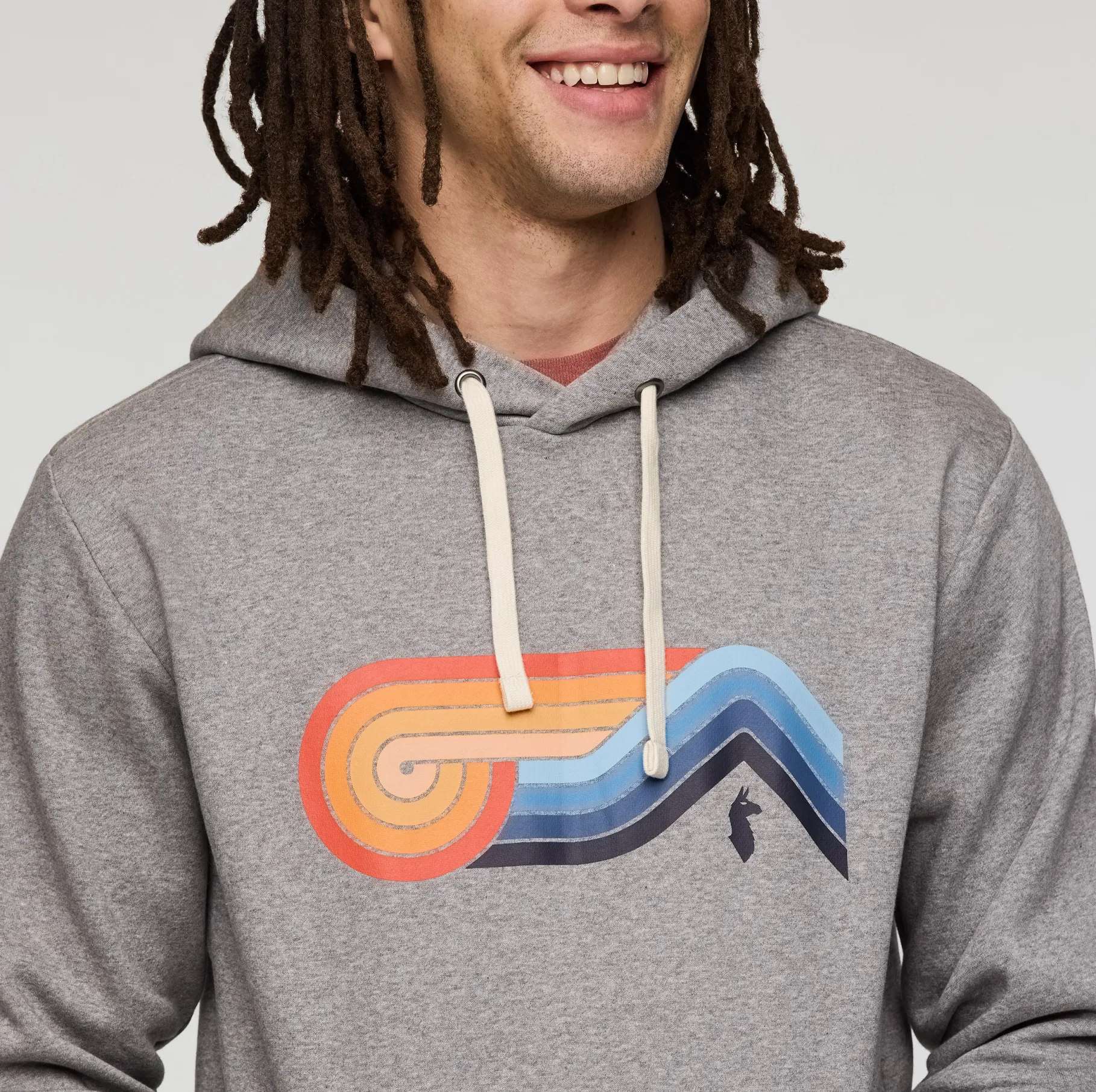 Melting Sunset Pullover Hoodie Herre