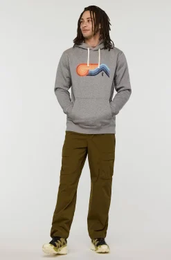 Melting Sunset Pullover Hoodie Herre