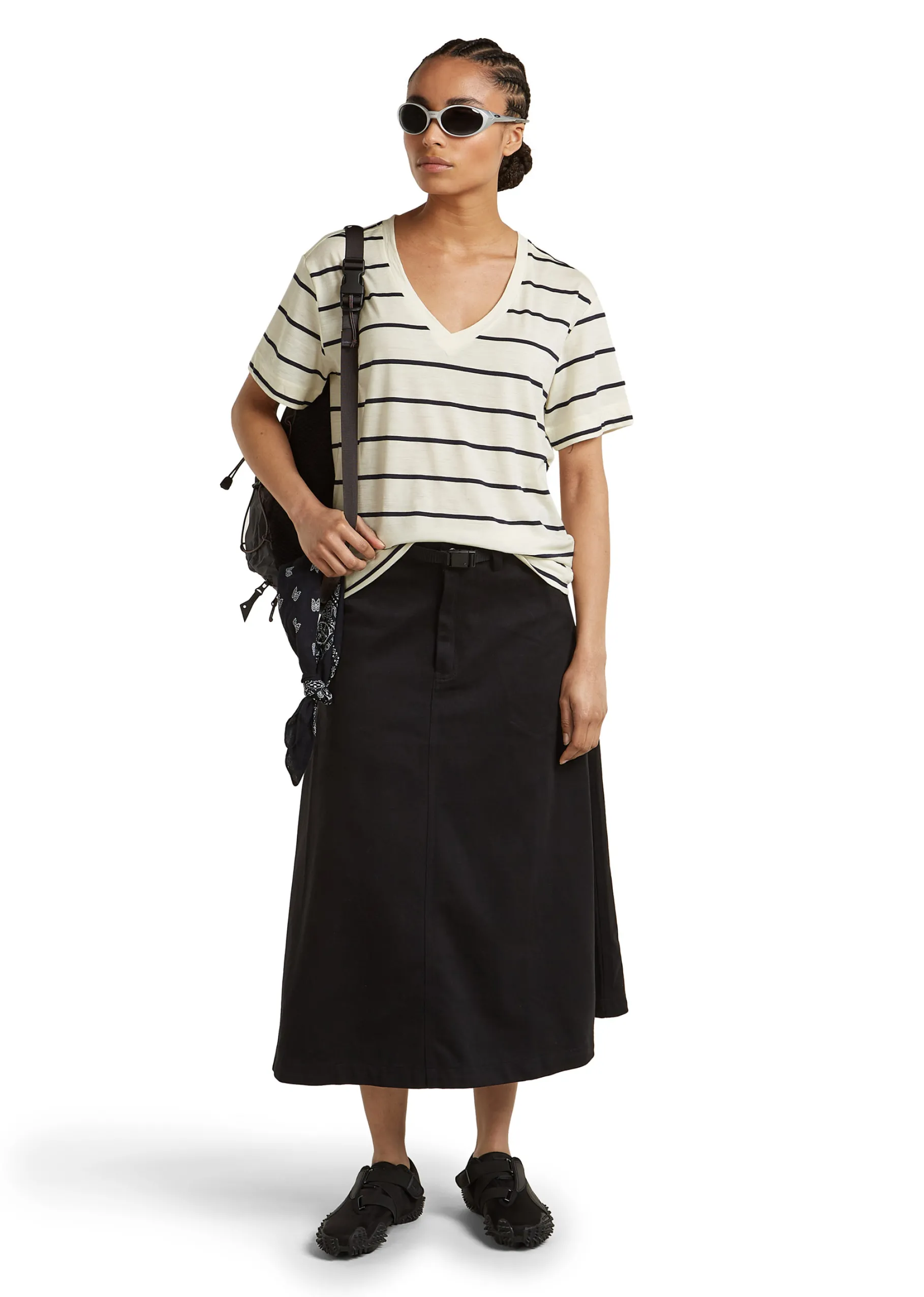 Merino 150 Tech Lite SS Relaxed V Neck Tee Dame
