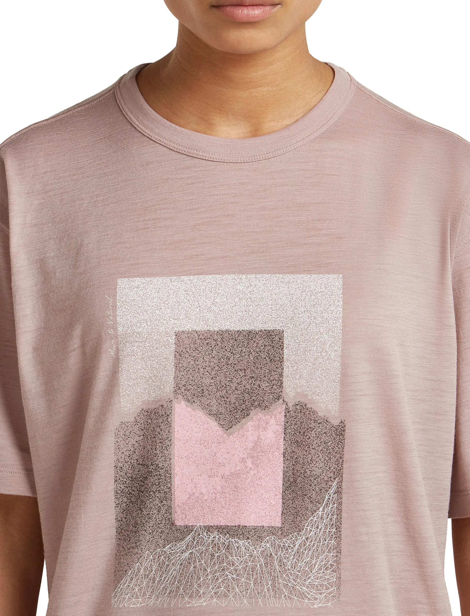 Merino 150 Tech Lite SS Relaxed Tee Mountain Shift Dame