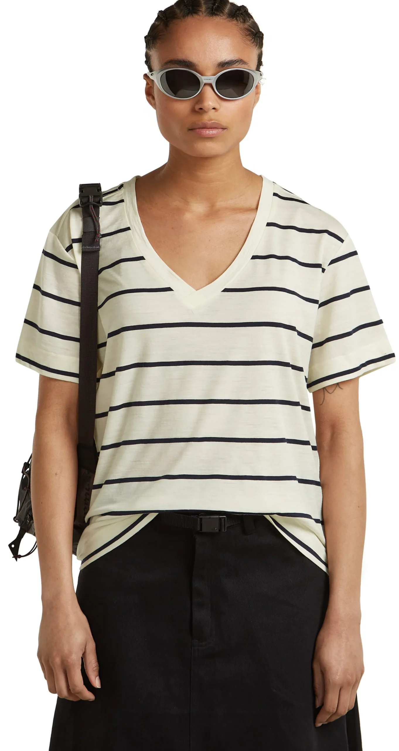 Merino 150 Tech Lite SS Relaxed V Neck Tee Dame