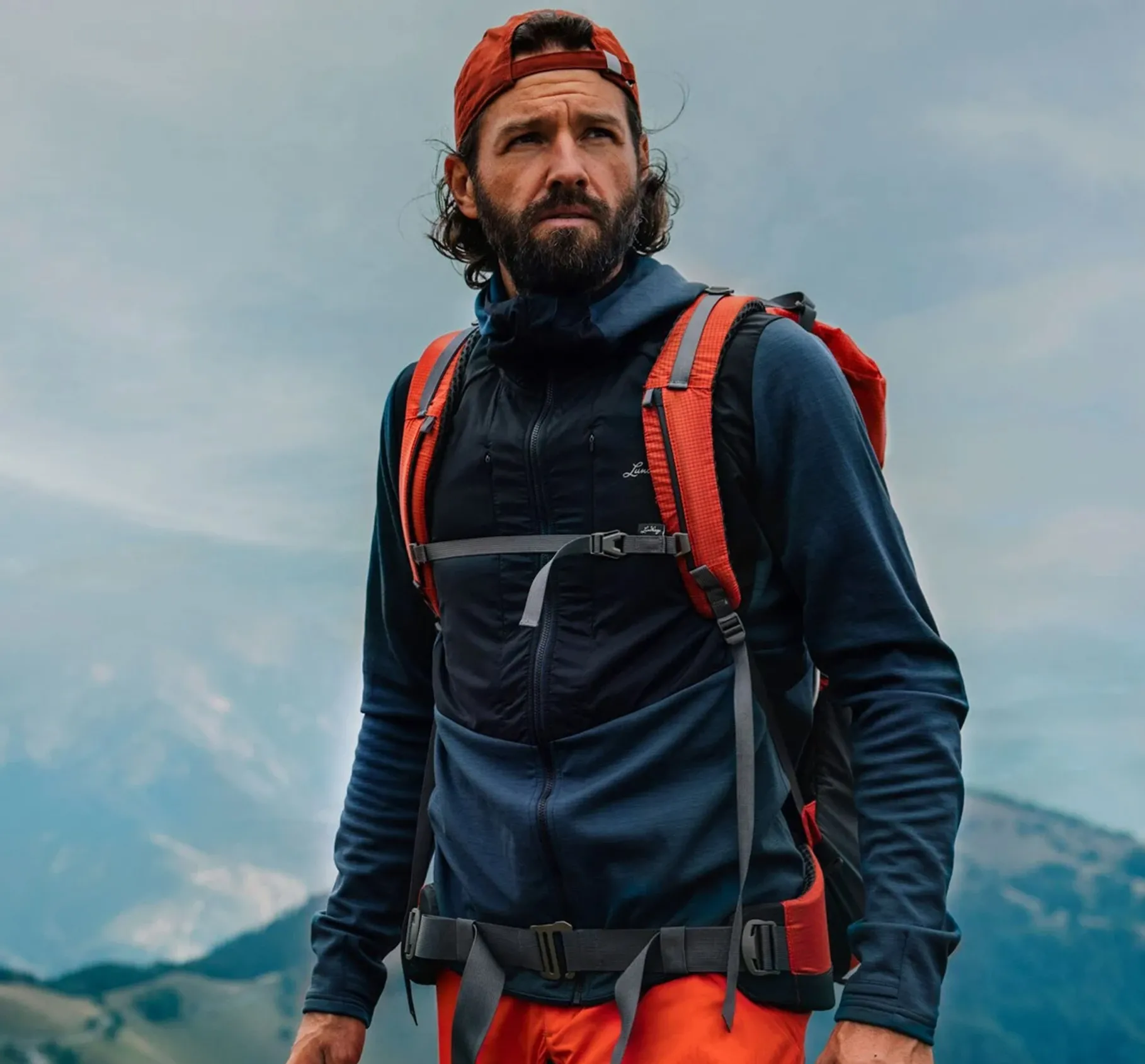 Padje Merino Block Hoodie Herre