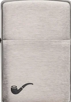 Pipe Brushed Chrome Lighter