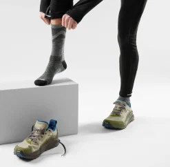Run Zero Cushion Mid Crew Pattern Sokker