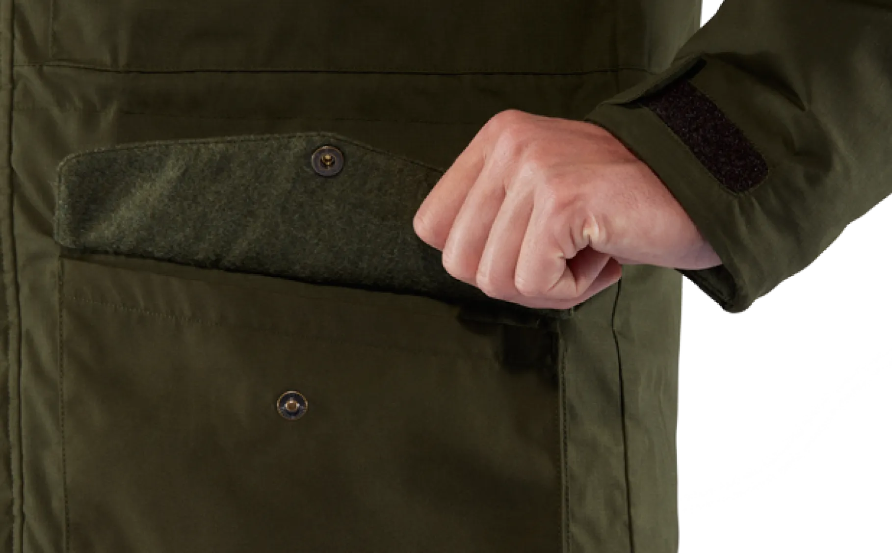 Singi Wool Padded Parka Herre