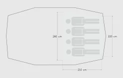 Valhall Inner Tent 4P Basecamp Tunnel