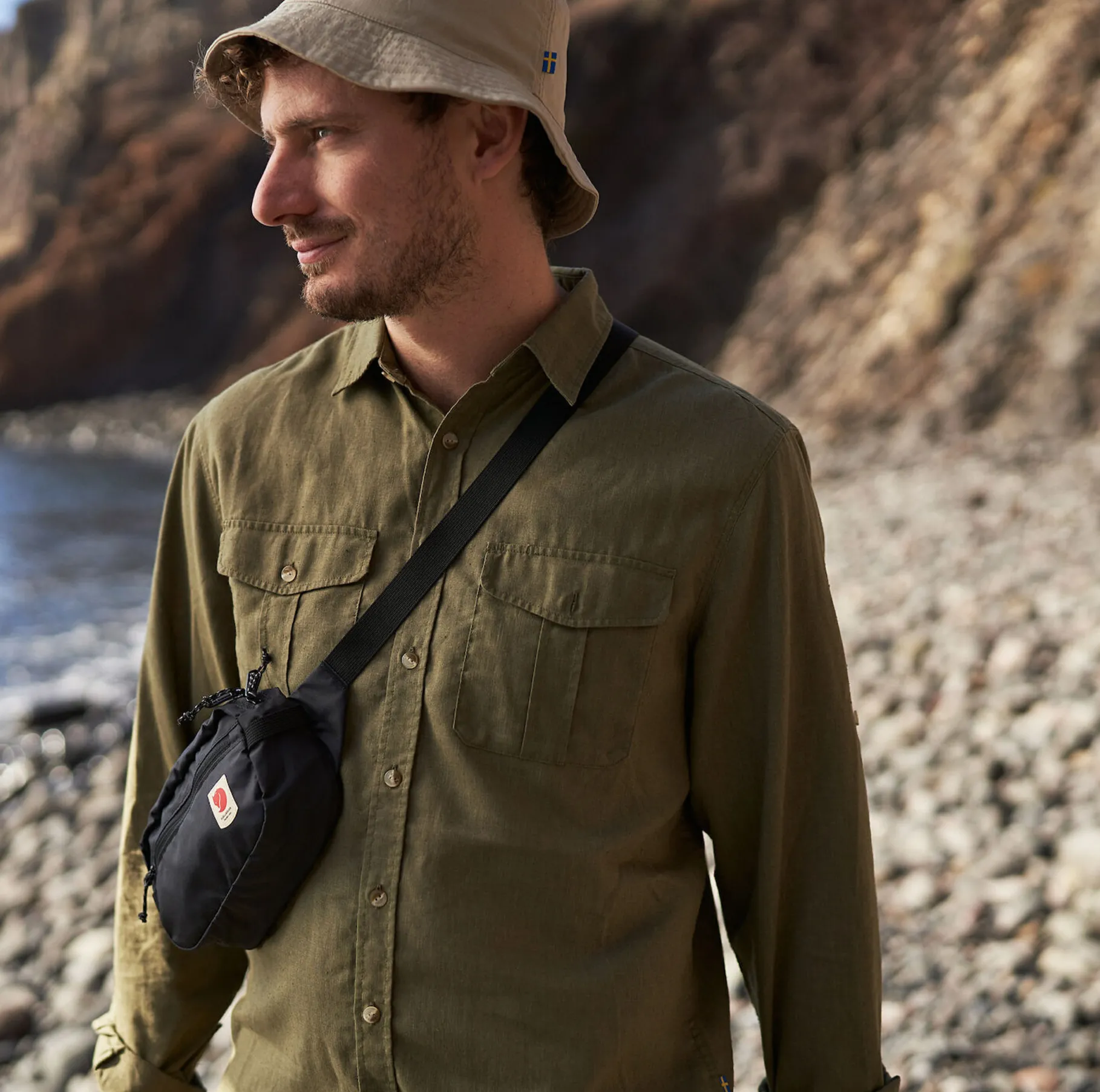 Övik Travel Shirt LS Herre
