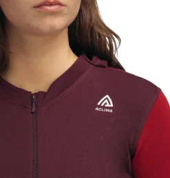 WarmWool Hood Sweater with Zip Dame