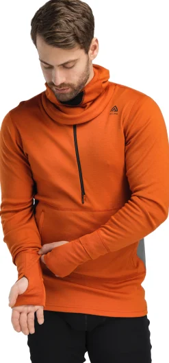WarmWool Hood Sweater with Zip Herre