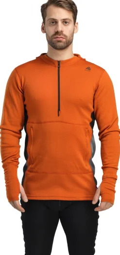 WarmWool Hood Sweater with Zip Herre