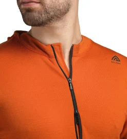 WarmWool Hood Sweater with Zip Herre