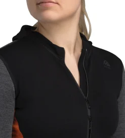 WarmWool Hood Sweater with Zip Dame