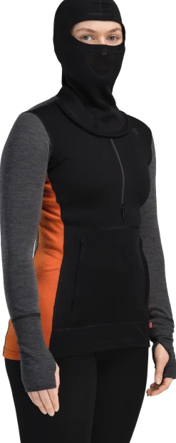 WarmWool Hood Sweater with Zip Dame