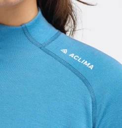 WarmWool Mock Neck with Zip Dame