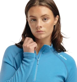 WarmWool Mock Neck with Zip Dame