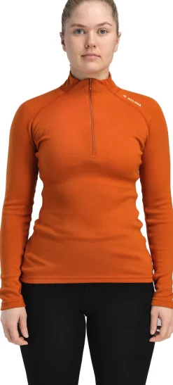 WarmWool Mock Neck with Zip Dame