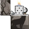 Wolves Design Black Ice Lighter